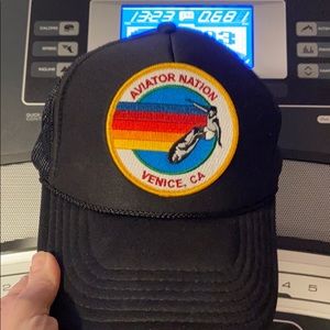 COPY - AVIATOR NATION TRUCKER HAT-black SOLD OUT